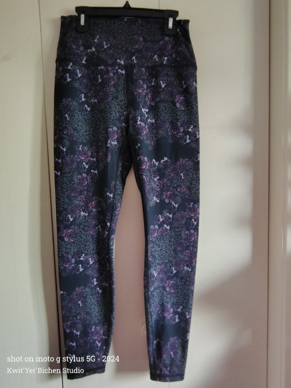 RBX Women's Athletic Leggings Floral Print Size M/M